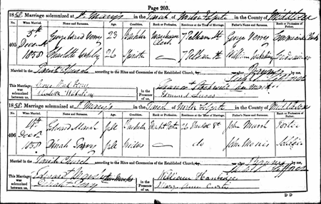 George Ward Verry - Marriage #1